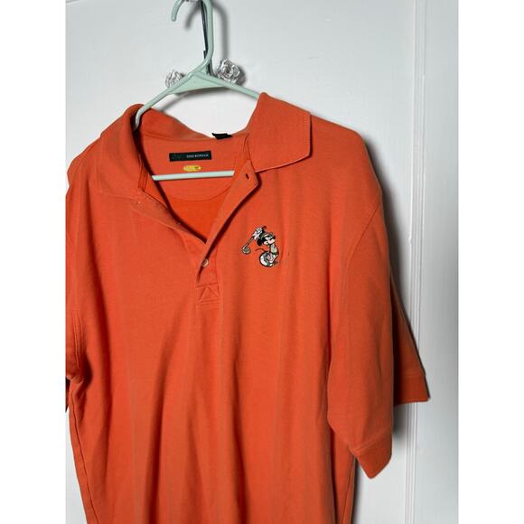 Greg Norman Orange Mickey Mouse Embroidered Golf Polo Shirt Men's Large - Picture 2 of 9